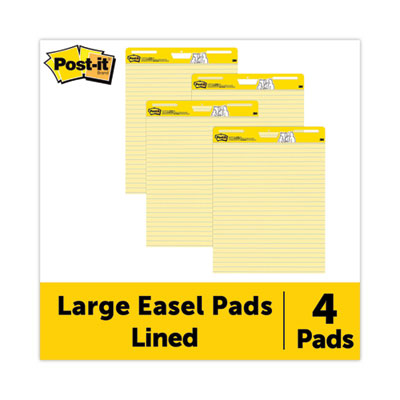 Post-it Super Sticky Easel Pads | Yellow, 4-Pack