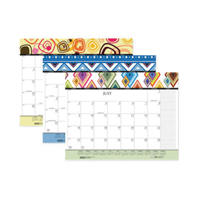 Desk Pad Calendar | Geometric Artwork, 22x17 2025