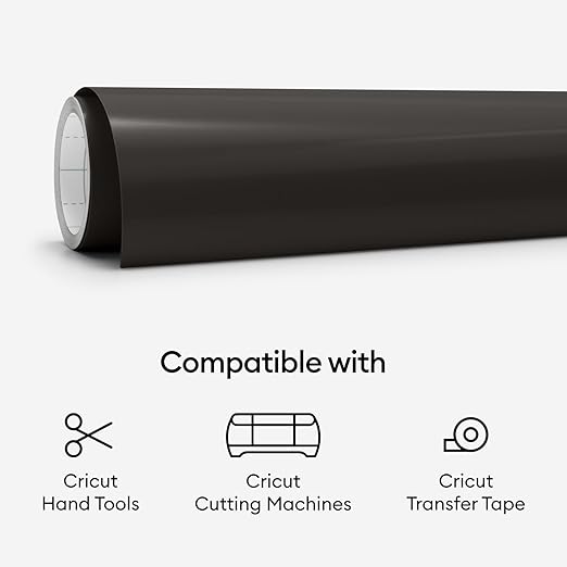 Cricut® Premium Permanent Vinyl, 12 x 48, Black