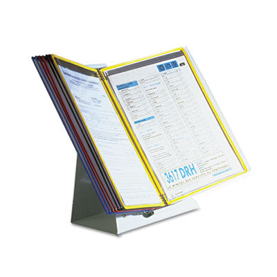 djois® by Tarifold Desktop Reference Starter Set, 10 Pockets, 5 Tabs - Bloom Skins