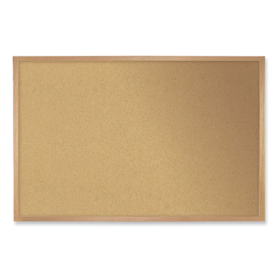 Natural Cork Bulletin Board | 24x18 Wood Frame