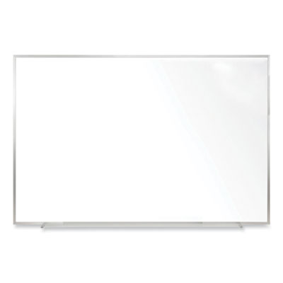 Ghent Non-Magnetic Whiteboard with Aluminum Frame, 48.63" x 48.47", White Surface, Satin Aluminum Frame