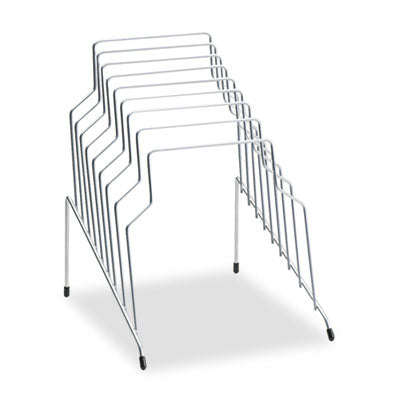 Fellowes® Wire Step File, 8 Sections, Letter To Legal Size Files, 10.13" X 12.13" X 11.81", Silver