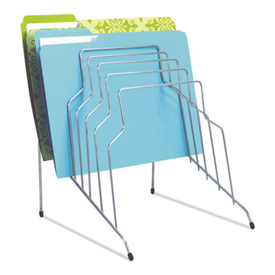 Fellowes® Wire Step File, 8 Sections, Letter To Legal Size Files, 10.13" X 12.13" X 11.81", Silver