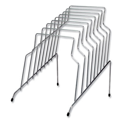 Fellowes® Wire Step File, 8 Sections, Letter To Legal Size Files, 10.13" X 12.13" X 11.81", Silver