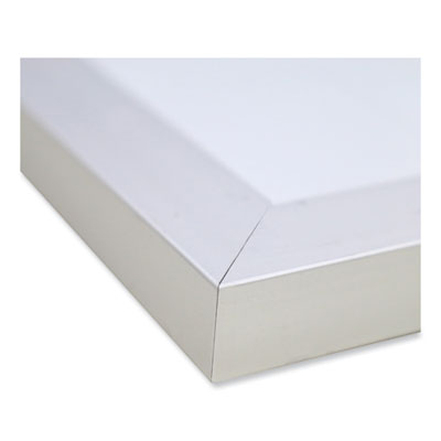 Ghent Nexus Partition Whiteboard, 48" x 60", White Surface, Satin Aluminum Frame