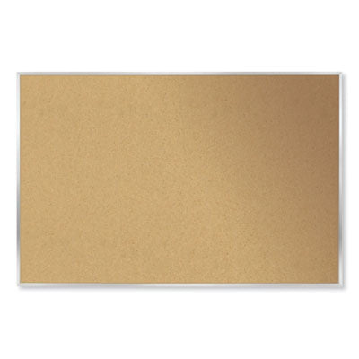 Ghent Natural Cork Bulletin Board with Wood Frame, 96.5" x 48.5", Tan Surface, Oak Finished Wood Frame - Bloom Skins