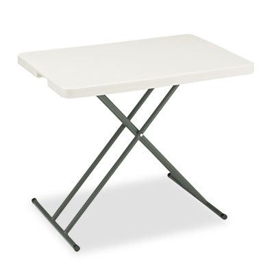 Personal Folding Table | 30"x20", Platinum/Gray