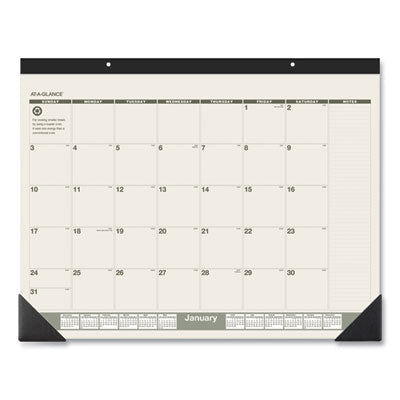 Recycled Monthly Desk Pad | 22x17 | 2025