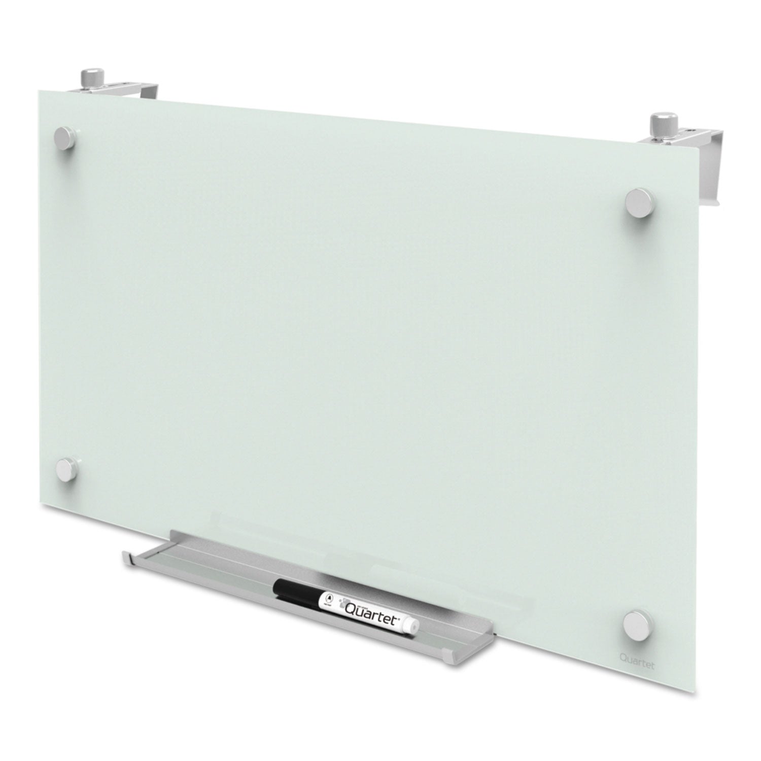 Quartet® Infinity Magnetic Glass Dry Erase Cubicle Board, 30" x 18", White Surface