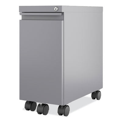 Zip Mobile Pedestal File | 1-Drawer, Arctic Silver