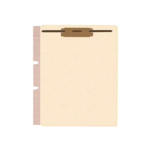 Medical Arts Press® Card Stock Classification Folder Divider, 2 Fasteners, Letter Size, Manila, 100/Box
