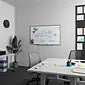 TRU RED™ Magnetic Steel Dry Erase Board, 24" x 24", White Surface, Gray/Natural Aluminum Frame