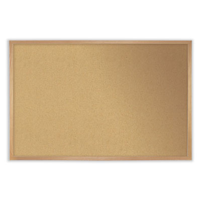 Natural Cork Bulletin Board | 36x24 Wood Frame