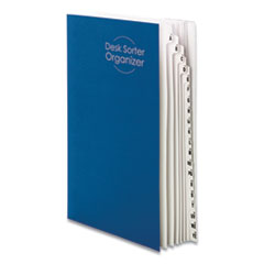 Deluxe Expandable Indexed Desk File/Sorter | Legal