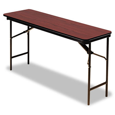 Commercial Folding Table | 72"x18", Mahogany