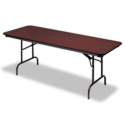 Commercial Folding Table | 72"x30", Mahogany