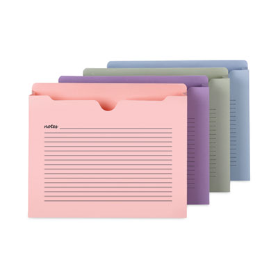 Smead Notes File Jackets | Assorted 12/Pack