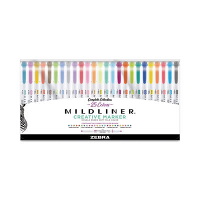 Zebra Mildliner Double Ended Highlighter 25-Pack
