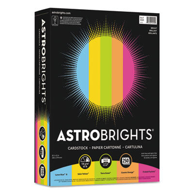 Color Cardstock, "Bright" Assortment | 250/Pack