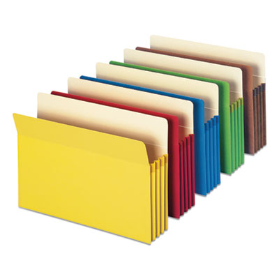 Colored File Pockets | 3.5" Expan, Assorted