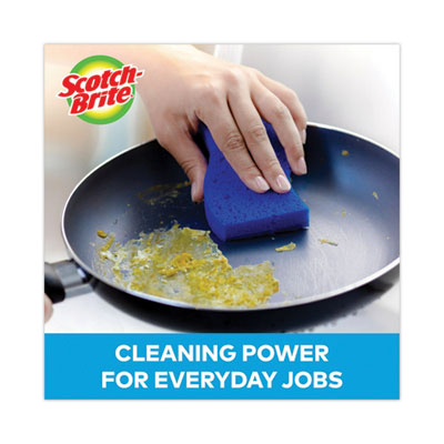 Scotch-Brite® Non-Scratch Multi-Purpose Scrub Sponge, 4.4 X 2.6, 0.8" Thick, Blue, 9/pack