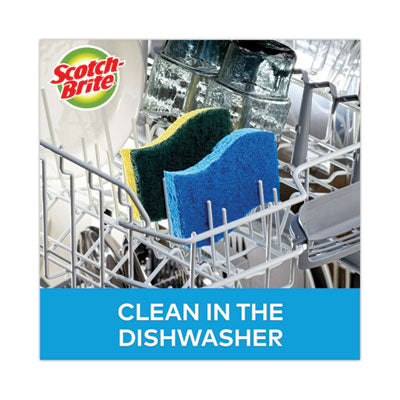 Scotch-Brite® Non-Scratch Multi-Purpose Scrub Sponge, 4.4 X 2.6, 0.8" Thick, Blue, 9/pack