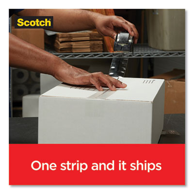 Scotch® Box Lock Shipping Packaging Tape, 3" Core, 1.88" X 54.6 Yds, Clear, 6/pack