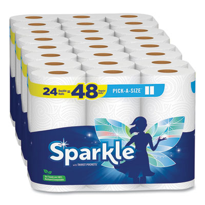 Sparkle Pick-A-Size Kitchen Paper Towels | 24