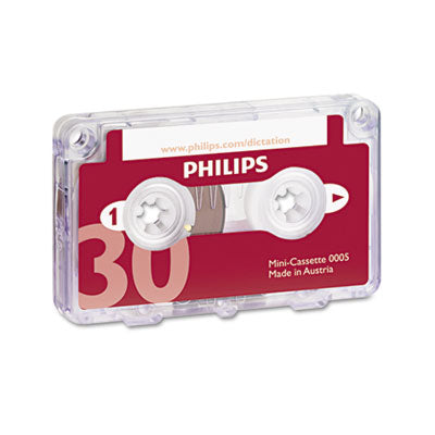 Philips Audio Mini Cassette | 30 Min, 10-Pack