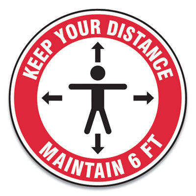 Social Distance Floor Signs | Keep Your Distance
