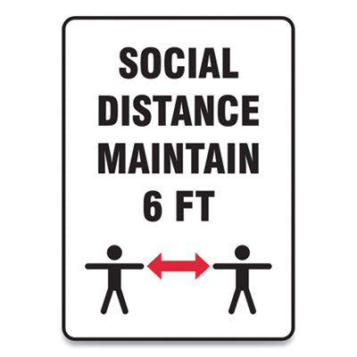 Social Distance Signs | Maintain 6 Ft | 10-Pack