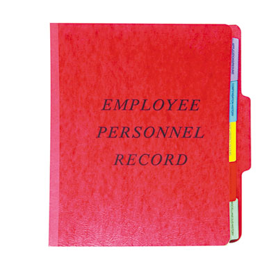 Pendaflex Vertical-Style Personnel Folders | Red