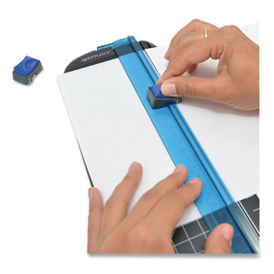 Westcott® Multi-Purpose Personal Trimmer, 10 Sheets, 12" Cut Length, Plastic Base, 6.38 X 12 - Bloom Skins