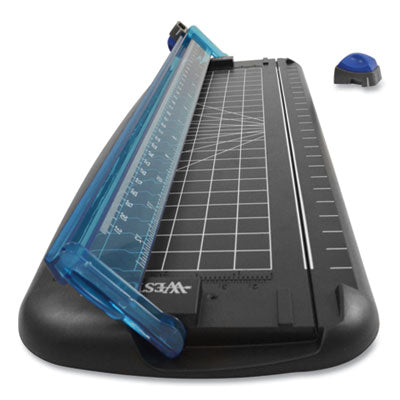 Westcott® Multi-Purpose Personal Trimmer, 10 Sheets, 12" Cut Length, Plastic Base, 6.38 X 12 - Bloom Skins