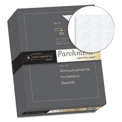 Parchment Specialty Paper | Blue, 24lb, 500/Ream