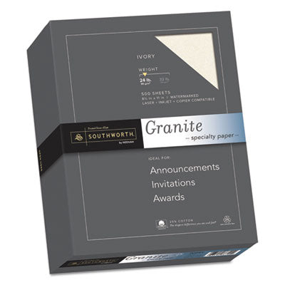Granite Specialty Paper | Ivory, 24lb, 500/Ream