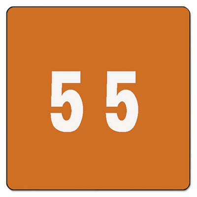 Numerical End Tab File Folder Labels | 5, Roll