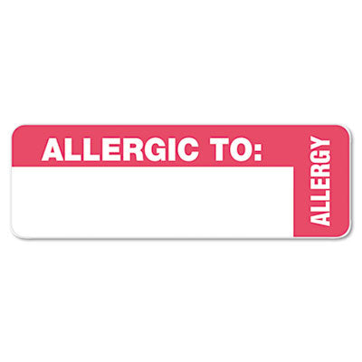 Medical Labels, Allergic To | 500/Roll