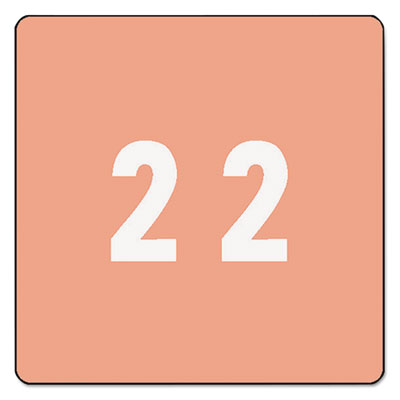 Numerical End Tab File Folder Labels | 2, Roll
