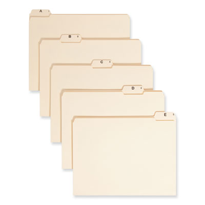 Indexed File Folder Sets | A-Z, Letter, 25/Set