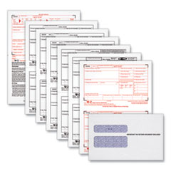Adams® 6-Part W-2 Tax Form Kit with Security Envelopes and Tax Forms Helper, 2024, 8.5 x 5.5, 2 Forms/Sheet, 24 Forms Total - Bloom Skins
