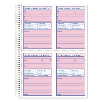 TOPS Telephone Message Book | 2-Part Carbonless
