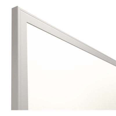 TRU RED™ Melamine Dry Erase Board, 36" x 24", White Surface, Gray/Natural Aluminum Frame