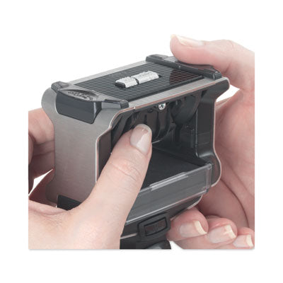 Trodat® Professional 12-Message Date Stamp, Self-Inking, 2.25 X 0.38, Black