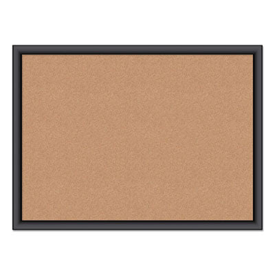 U Brands Cork Bulletin Board | 24x18, Black Frame