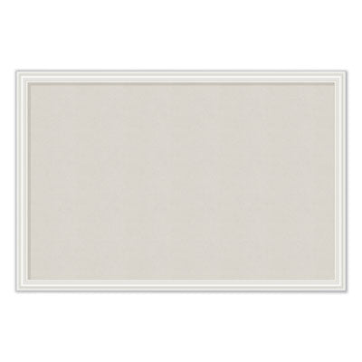 Linen Bulletin Board with Decor Frame | 30x20