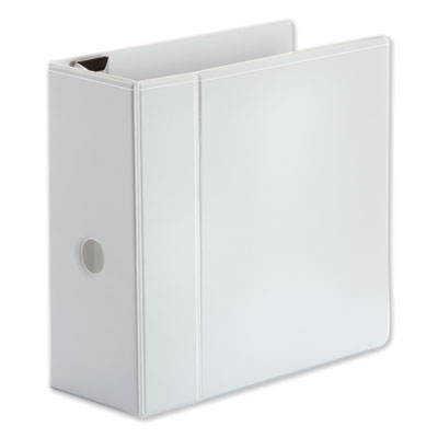 Universal Deluxe D-Ring View Binder | 5" White