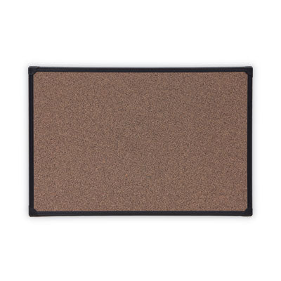 Tech Cork Board | 36x24, Black Plastic Frame
