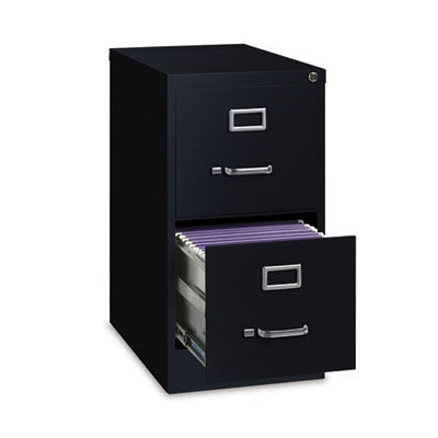 Economy Vertical File | Alera 2-Drawer, Black